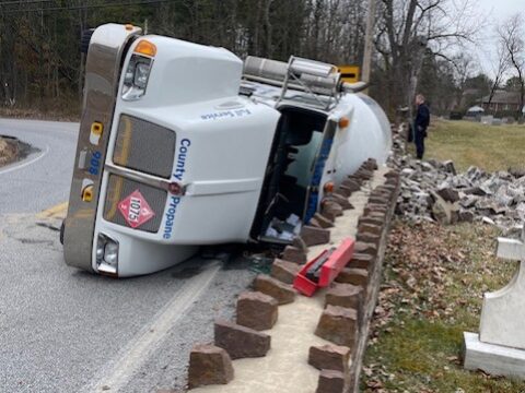 Propane Truck Crash Site | Keehn Service Corporation